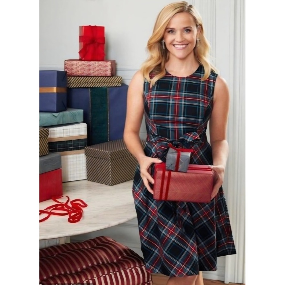 Draper James Georgia Plaid Love Circle Dress, No Belt, Tartan, Fit & Flare Sz 0